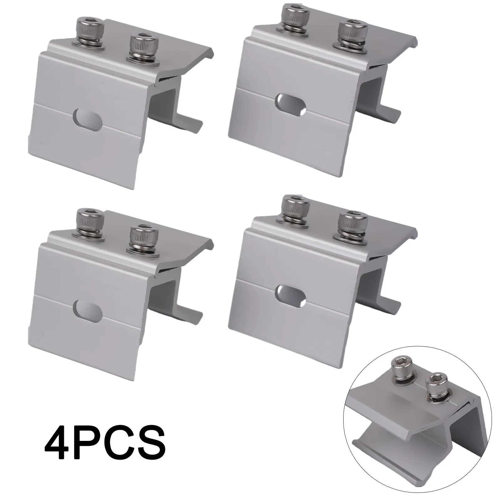 Praktische Klemme Stehende Nahtklemme 1/4 Stück Aluminium Aluminium Stehende Nahtklemme zum Befestigen von Strukturen für Solar