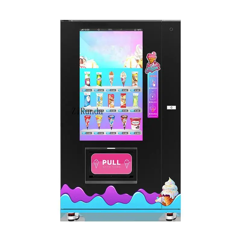 Distributore automatico di gelato congelato a grande schermo