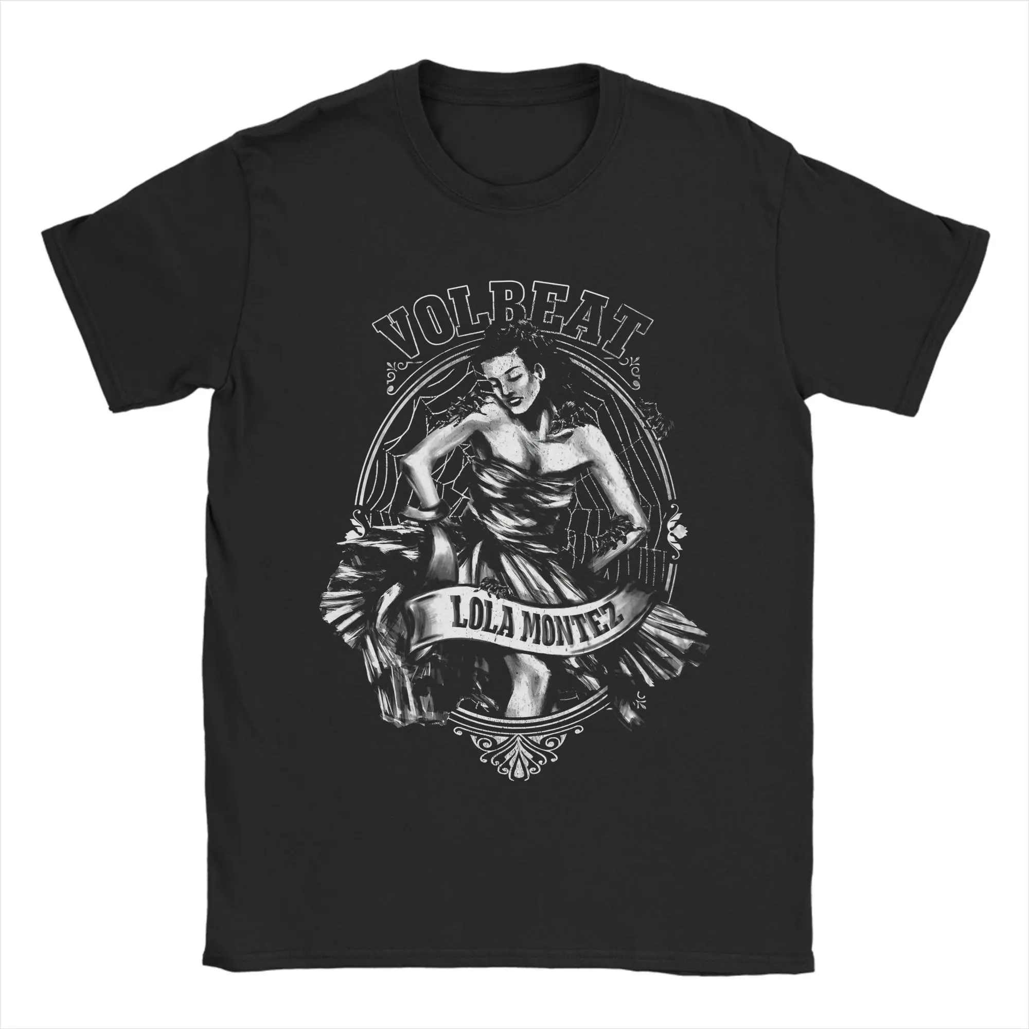 

Novelty V-Volbeats Tour Tshirts Men's Round Neck Short Sleeve Tops Rock Band Cotton Summer TopsTops