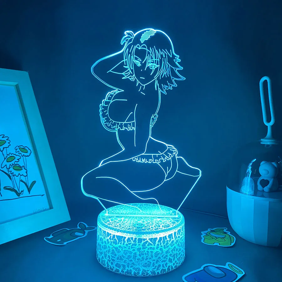 Veilleuses néon LED 3D pour fille bikini sexy, lampe à lave Otaku, décoration de table de chevet, cadeau d\'anniversaire pour ami, chambre de femme