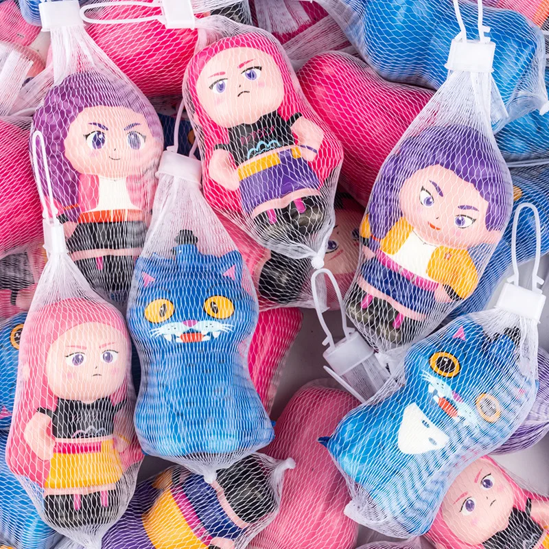 

6pcs kpap stress ball Figures Doll Cartoon Squeeze Toys Decompression Stress Relief Toy Slow Rebound Ornament Gift for Boy Gir