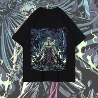 One Piece Hunter Ronoia Solon T-shirt Design ONE PIECE Straw Hat Pirate Group Animation Pure Cotton Short Sleeves Men and Women