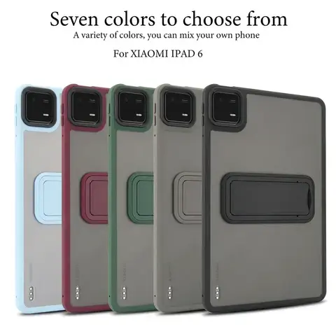 Custodia tablet per Xiaomi Pad 7 6 6pro 5 5pro Redmi SE 8.7 PC + TPU Armatura robusta Staffa trasparente Antiurto Proteggi la copertura