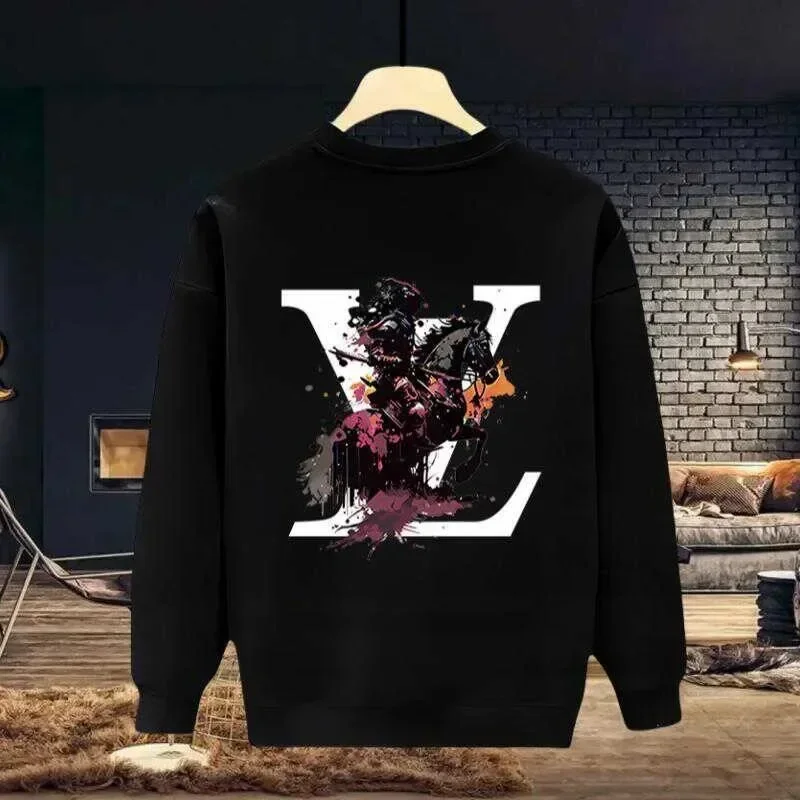 

Light Luxury Trendy Brand Heavy Sweater Men's 2024 Autumn Loose Fashion Casual Round Neck Sweater Family Matching Outfits