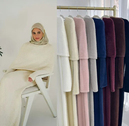فروي فام Musulmane مجموعة مسلمة للنساء فستان سترة طويلة دبي عباية شال دعوى ملابس الإسلام تركيا قفطان رداء