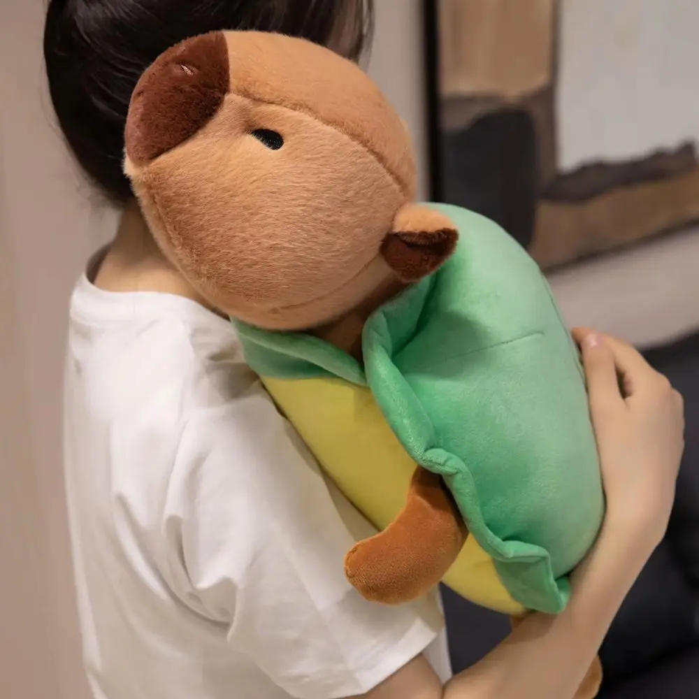 Fluffy Capybara Turtle Plush Pillow Soft Collection Capybara Plush Toy 28cm Cute Turtle Animal Doll Children Gift