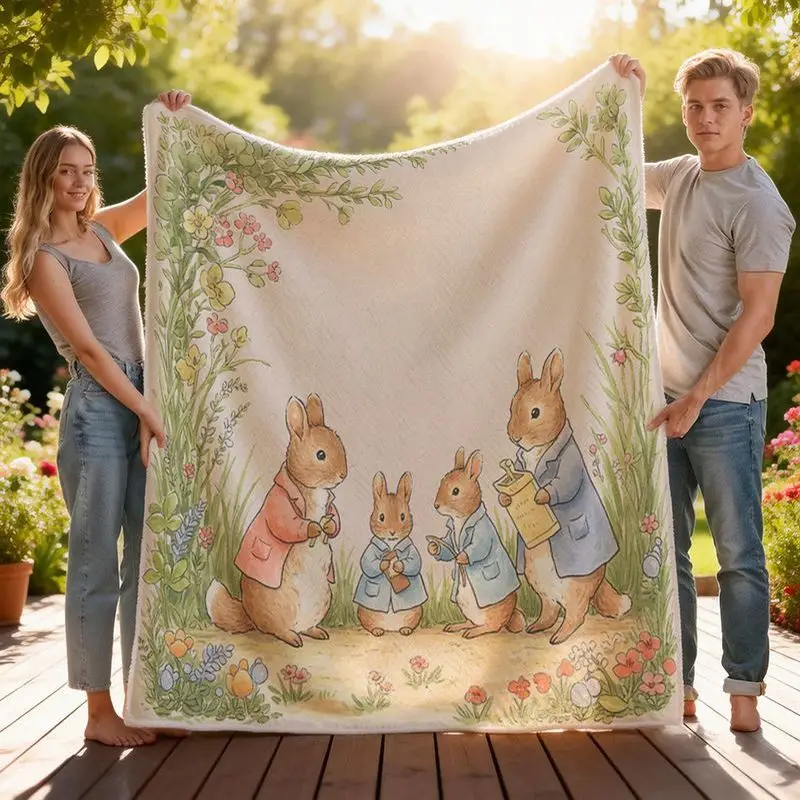 VIKAMA Cute Dinosaur Flannel Air Conditioner Throw Blanket 3D Cartoon Dino Print Soft Warm Sofa Bedroom Kids Room Decor