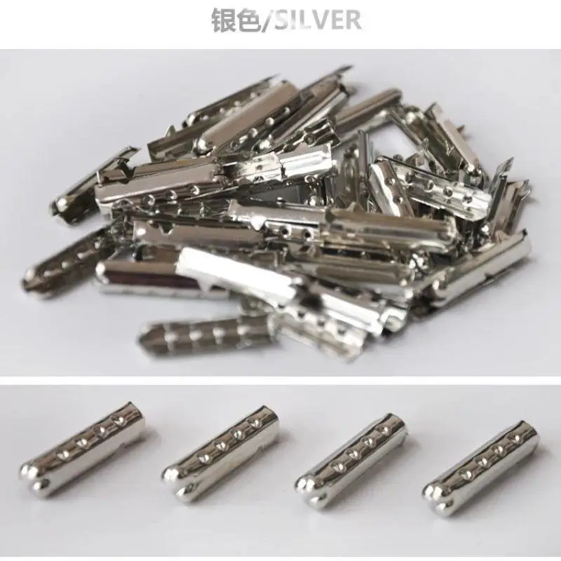 

100 PCS Copper Shoelace Tips Metal For Frayed Laces Shoe Lace Ends Alloy Repair Accessories Sneaker Cords Hardware