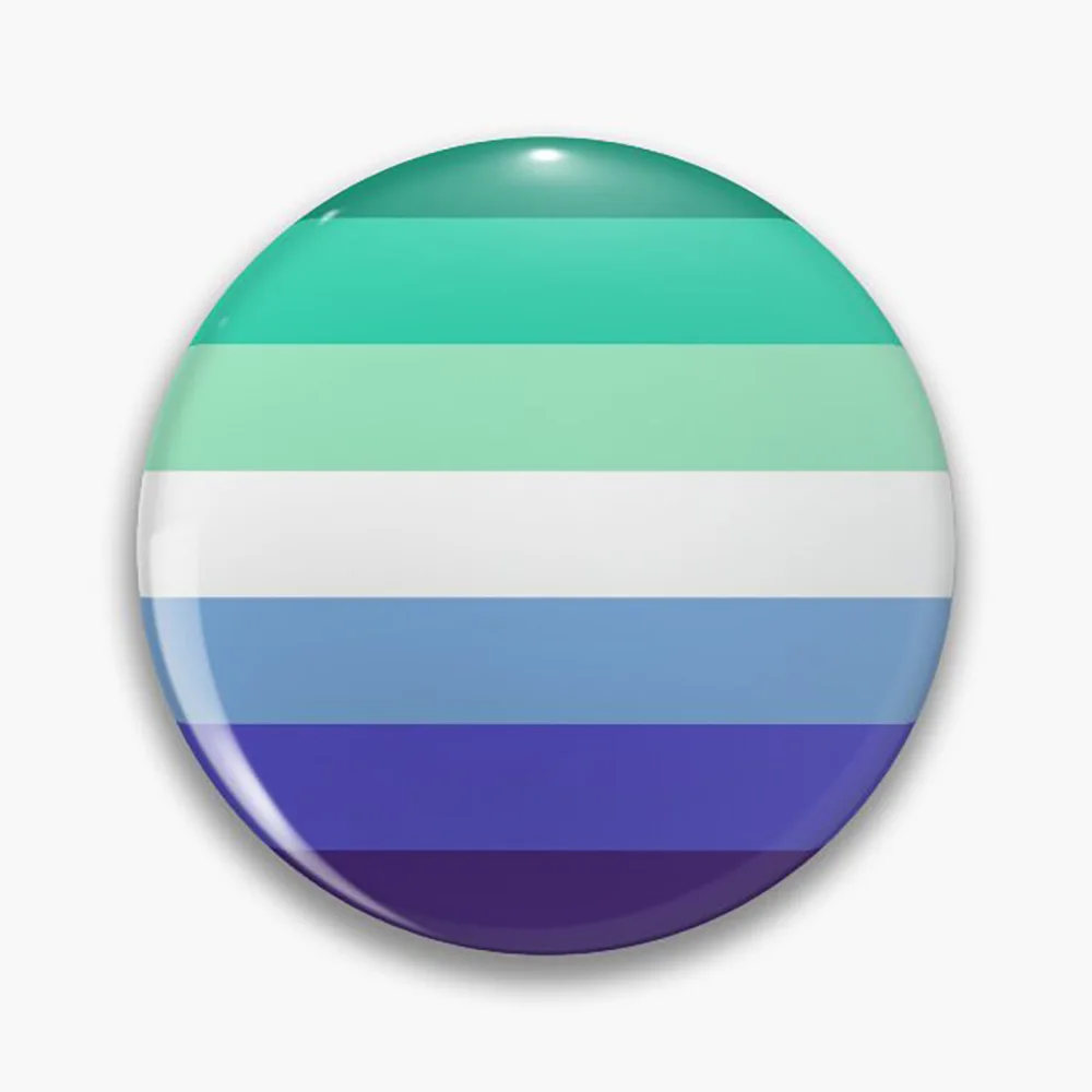 LGBTQ+ Pride Flaggen-Anstecknadel, Regenbogen-Pride Rundes Abzeichen, Gay-Lesbian-Transgender Pride Brosche für Rucksack und Kleidung, Pride Mo – Detail 3