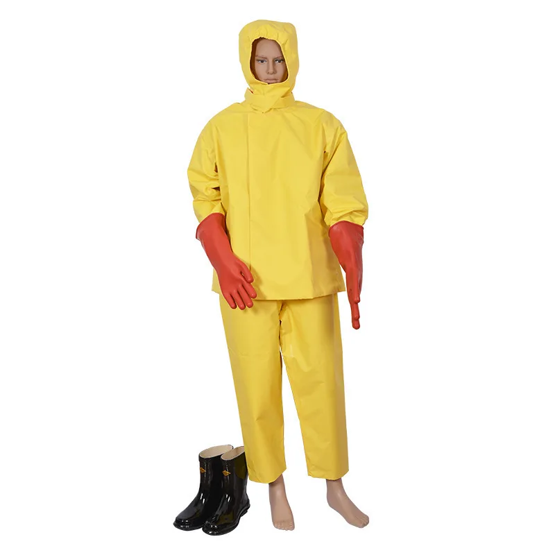 Split high voltage resistant insulating cretardant hooded protective clothing Electric insulating clothing for live operation
