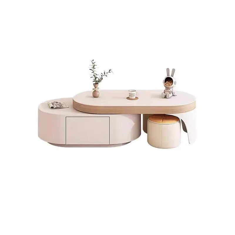 

Журнальный столик с ящиками, роскошный овальный журнальный столик в скандинавском стиле, мебель для дома