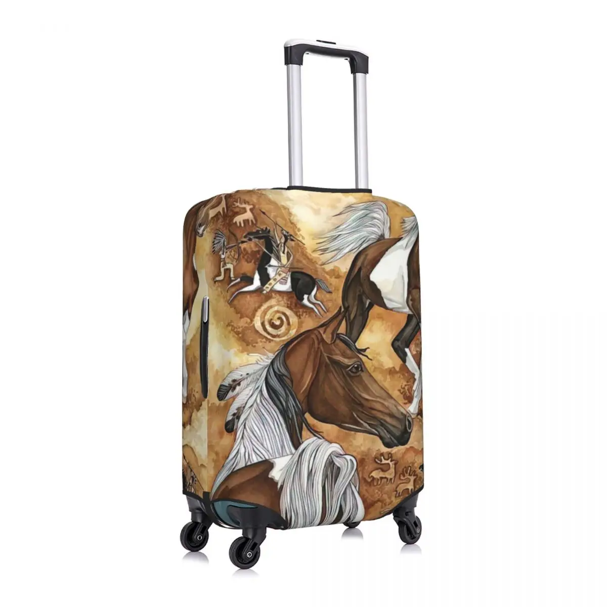 Horses Print Luggage Protective Dust Covers Elastic Waterproof 18-32inch Suitcase Cover Travel Accessories