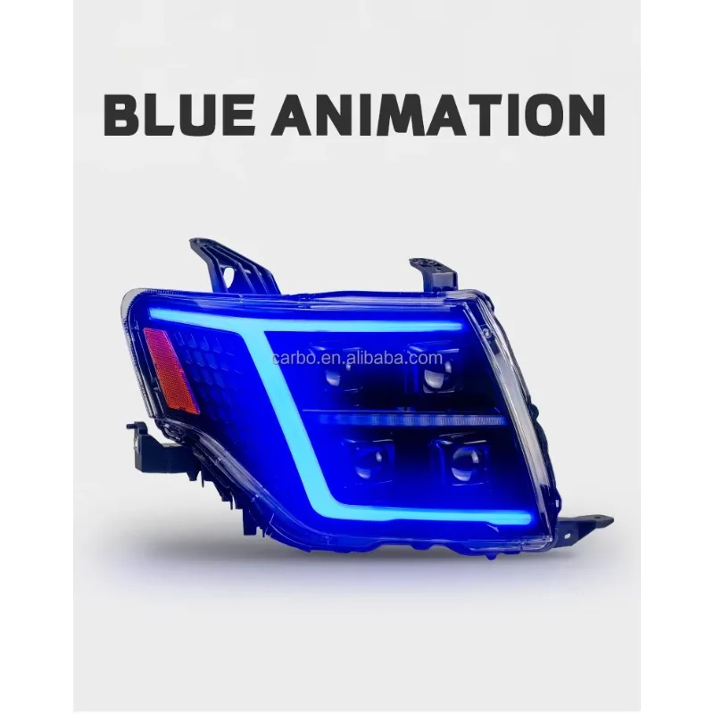 DK Motion LED المصابيح الأمامية لباجيرو V93 ل V97 ل Montero V87 V95 2009-2021 الرسوم المتحركة إشارة ديناميكية