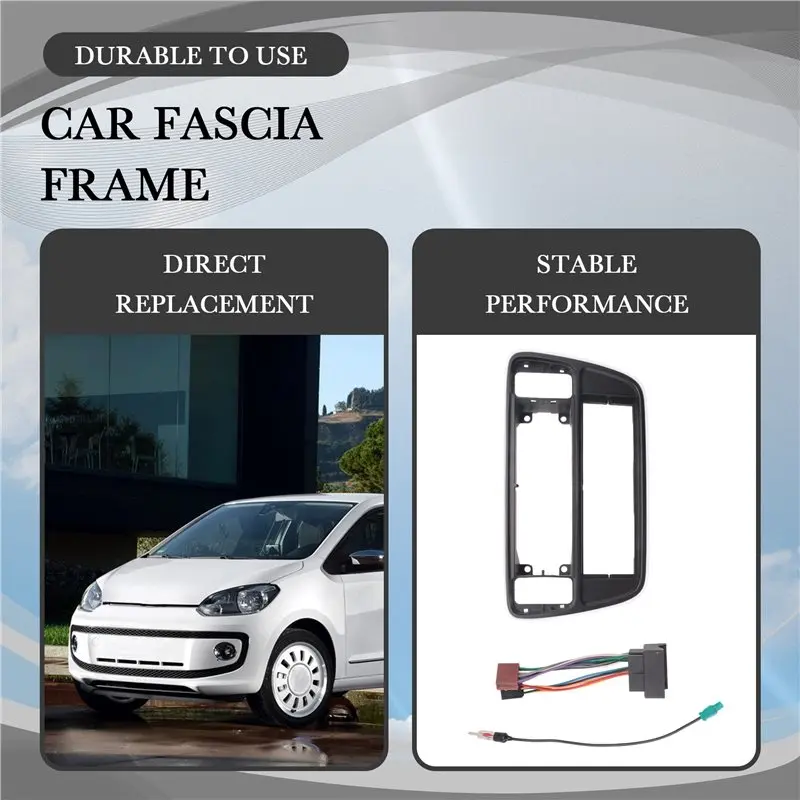 Easy To Use Single Din Car Dash Kit Harness Antenna For Up Skoda Citigo Seat Mii 2012+ Frame Radio Panel Fascia Plate