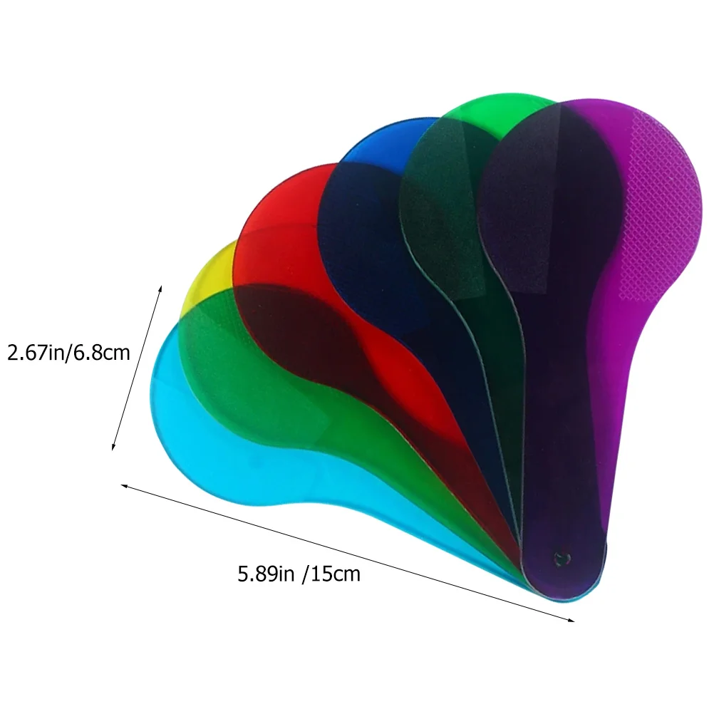 GRIRIW 12 pièces palettes de mélange de couleurs Film translucide ABS plastique Science éducation jouet pour enfants ensemble de panneaux filtrants
