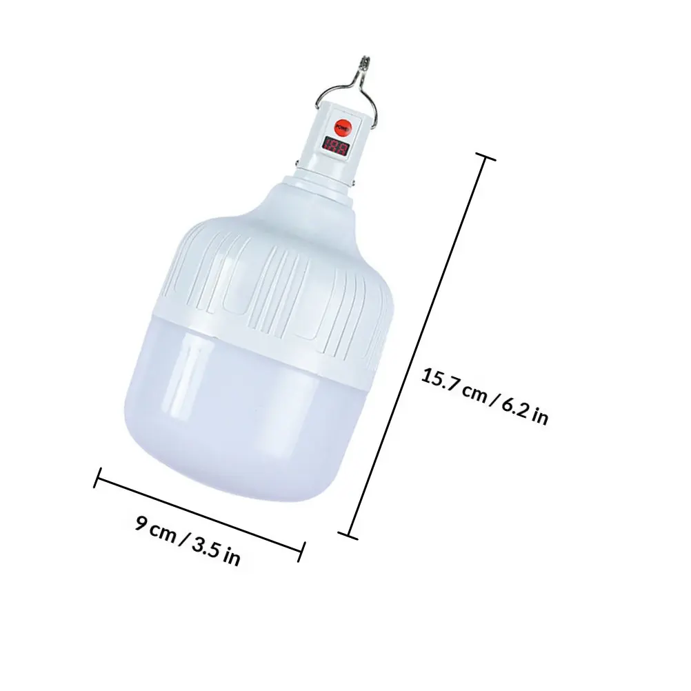 Rechargeable LED Camping Lantern 100W Portable Waterproof Dimmable Emergency Light for Tent Camping Hiking Fishing Beach Stall