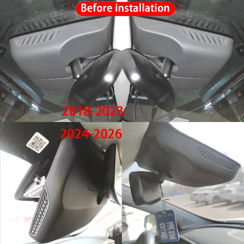 for MG RX5 2018 2019 2020 2021 2022 2023 2024 2025 2026 4K Dash Cam Front Rear Car Camera DVR Wifi Plug & Play Video Recorder