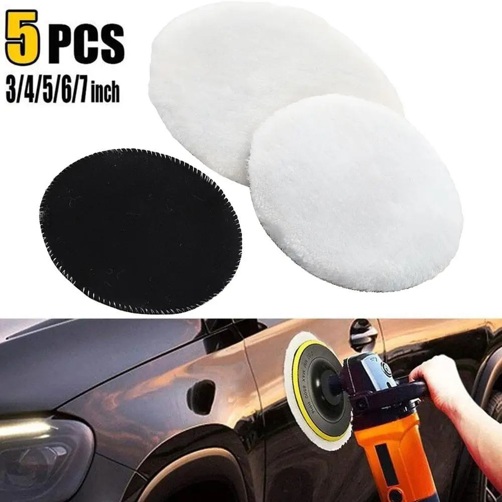 Car Polishing Disc Imitation Wool Waxing Polishing Sponge Wheel For Car Multiple Size Accessories Auto Detailing Cleaning Tools