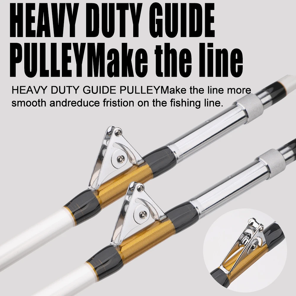 Caña de trolling para barco – 1.65-1.8m, jigging grandes peces - imagen 3
