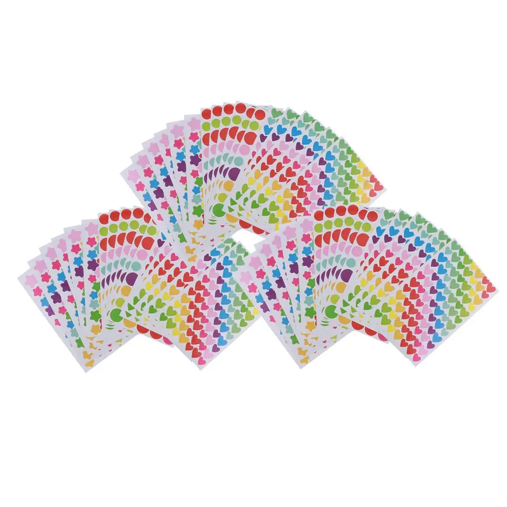 

Star Stickers Labels Multicolor Paper Stickers Personalized Scrapbook Stickers for Kids Crafts and Album