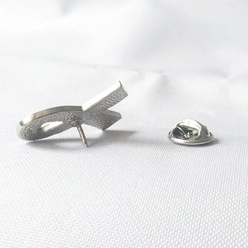 10/1PCS Anti-Violence Awareness Pins Yellow Ribbon Brooches Stylish Enamel Breastpins Colorful Badges Ornament
