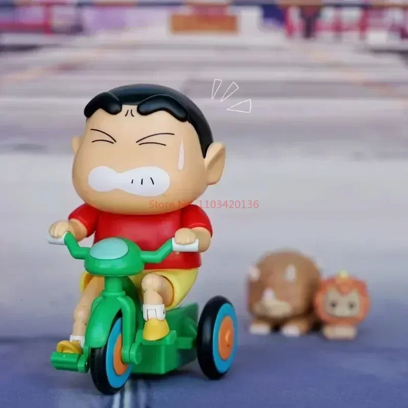 Crayon Shinchan-colección dinámica de la serie New Life, modelo de relojería, juguete, decoración de escritorio, regalo de Navidad