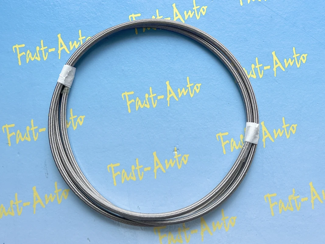 

1 метр (внутренний диаметр 5 мм), поворотный тормозной шланг из нержавеющей стали 4an an4 AN-4 ptfe с прозрачным торцевым фитингом из ПВХ