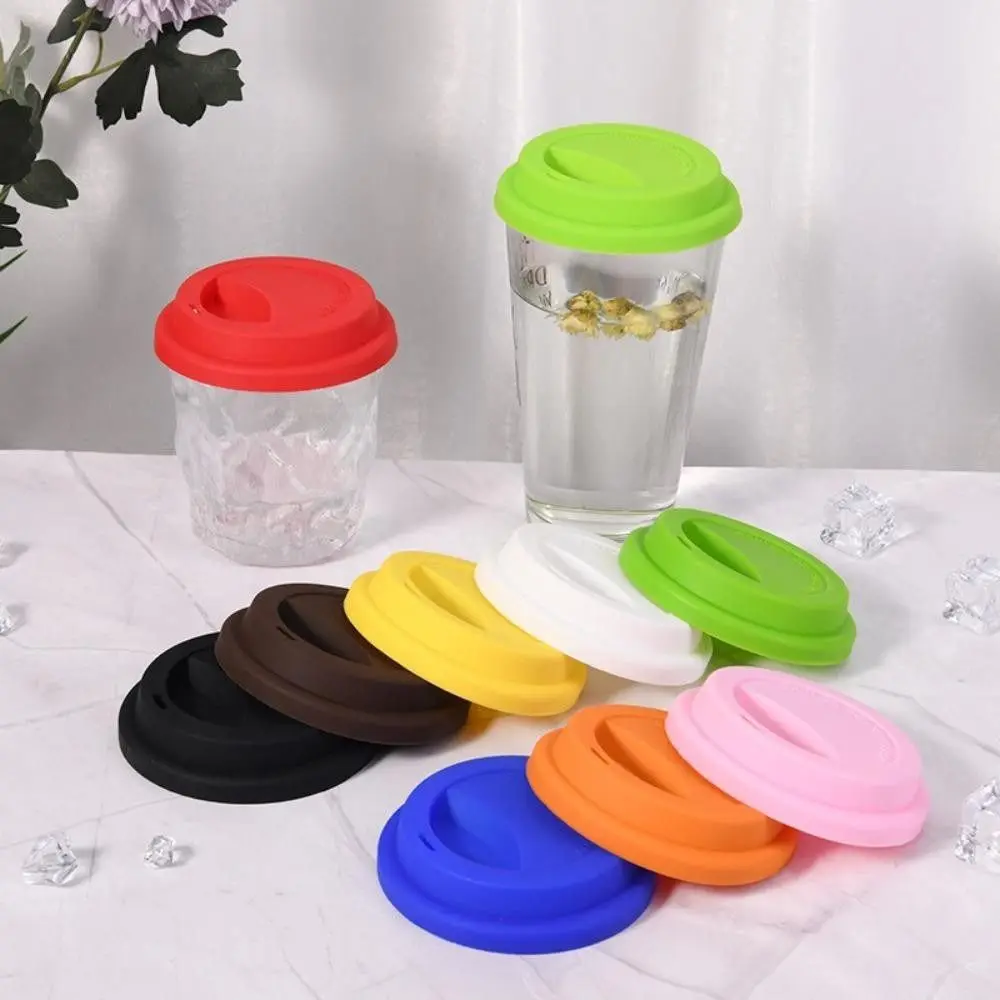 1Pcs Heat Temperature Preserve Mug Cover Protective Silicone Cup Cap Universal Dust Free Sealing Lid for 9cm Tea/Coffee/Milk Cup