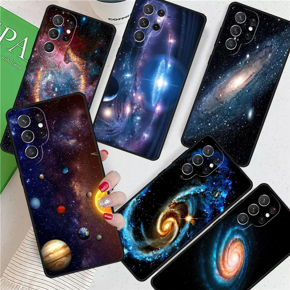 Milky Way Galaxy Space For Samsung Galaxy S24 Ultra S21 S22 S8 S9 S10E Note 10 20 Plus FE S23 Phone case Cover Coque