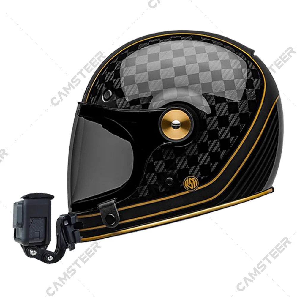 for BELL BULLITT Custom Aluminium Helmet Chin Mount fits GoPro Hero 12 11 10 9 Insta360 X4 X3 Ace pro DJI Action 3 4 Camera