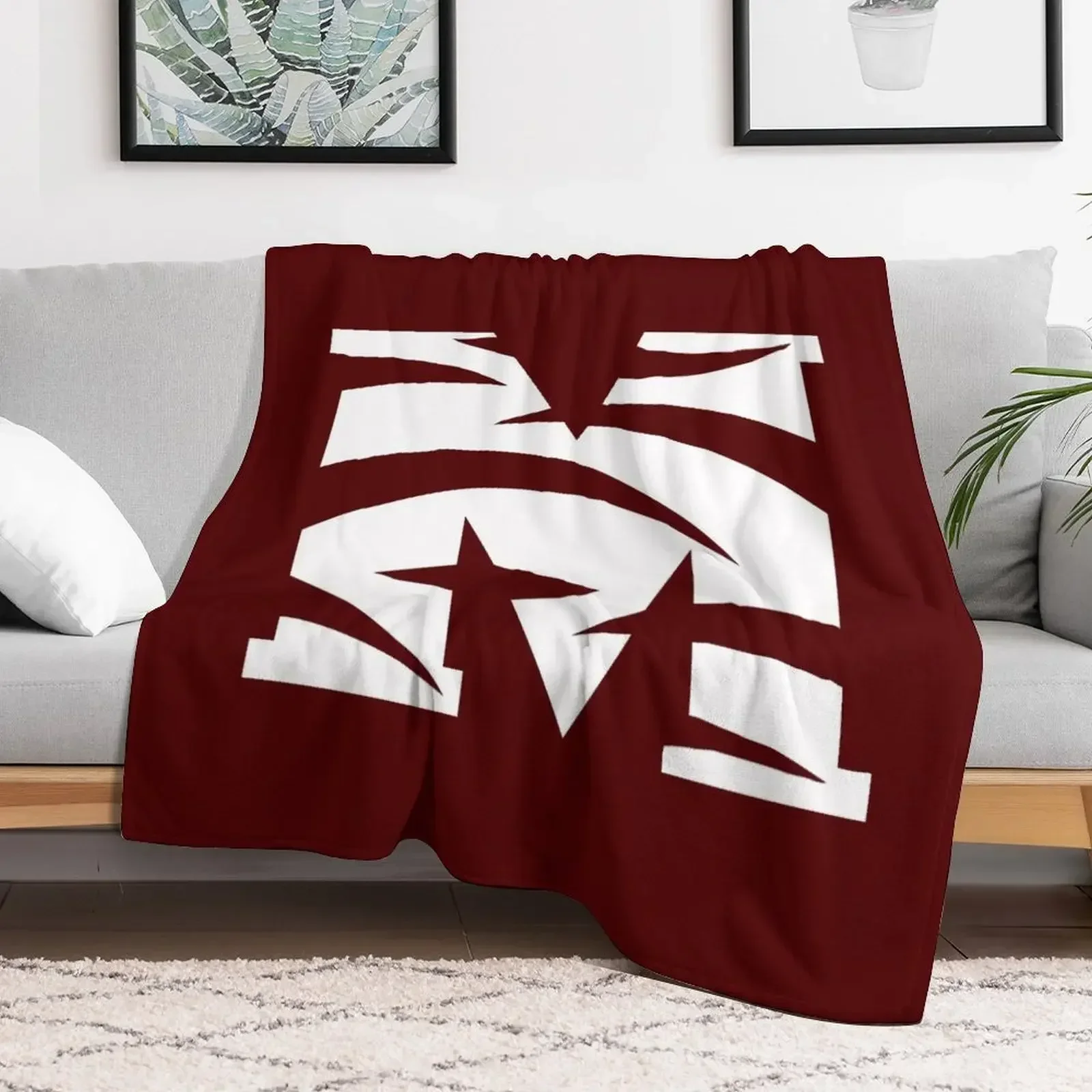 

The Morehouse MAROON TIGERS Throw Blanket Thins Soft Big Baby Blankets