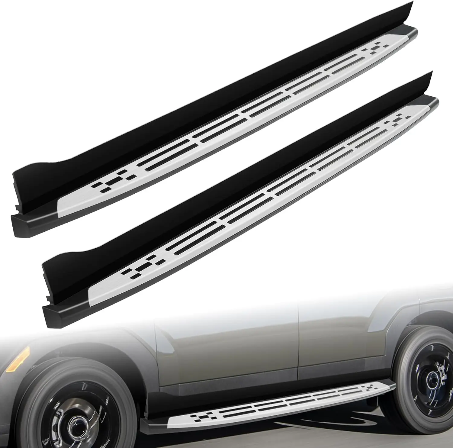 

Running Boards Fit for Hyundai Santa Fe 2024 2025 4 Door Stainless Steel Side Steps Replacement Side Bars