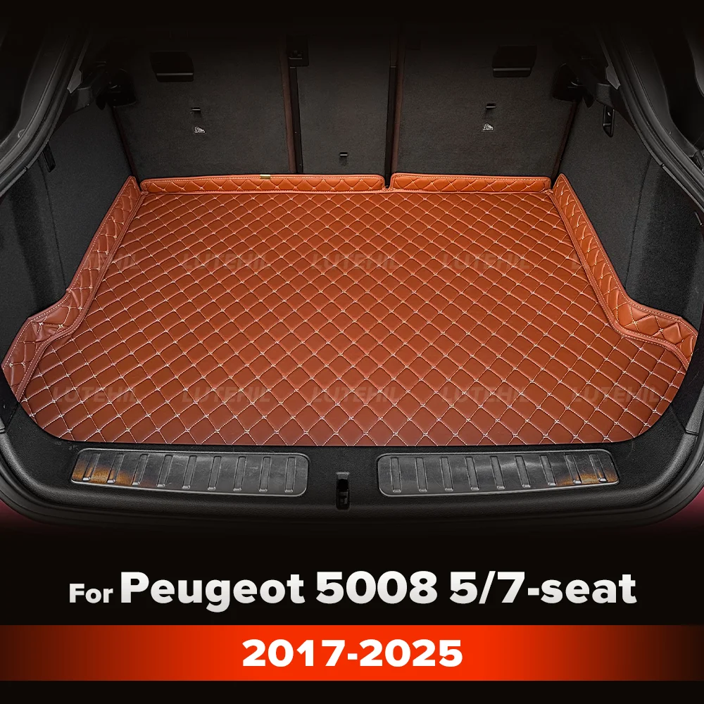 

For Peugeot 5008 5/7-seat 2017-2025 Custom Car Trunk Mat Anti-dirty Pad Protective Pad Cargo Liner Auto Interior Accessories