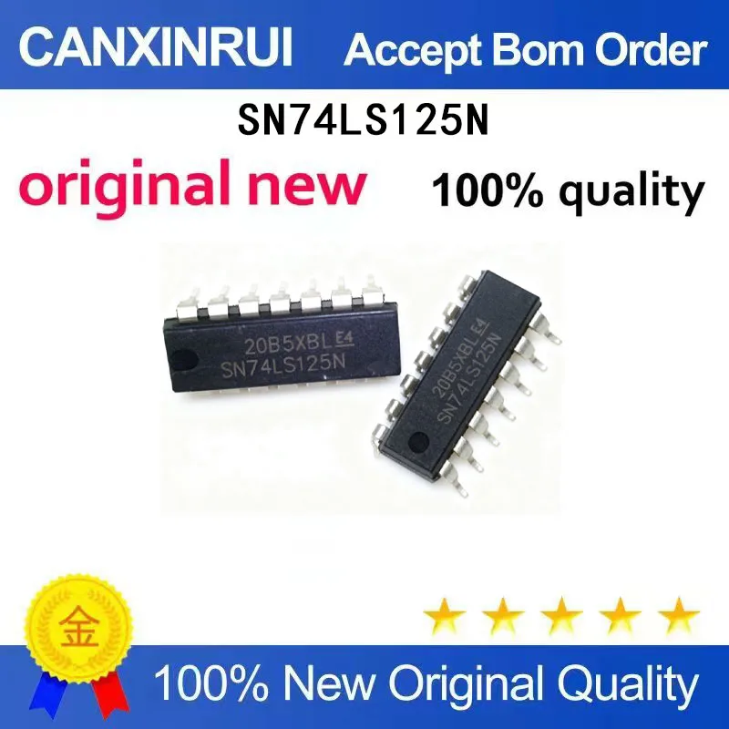 (5-100 Pieces) Brand new original spot SN74LS125N 74LS125 DIP-14 buffer