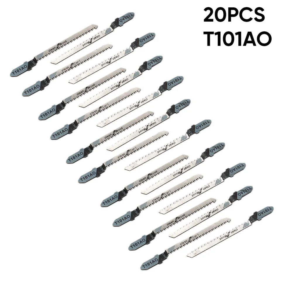 20 sztuk T101AO 3 "t-shank HCS Jig piła zestaw ostrzy Assorted Metal Steel Jigsaw Blade dla Bosch plastikowe narzędzia do cięcia drewna