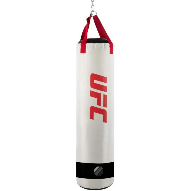 CCJUFC MMA Heavy Bag - 80 or 100 lbs.,Ultra Durable PVC,Extended Length for Kicks and Punches,Reinforced Stitching for Intense T