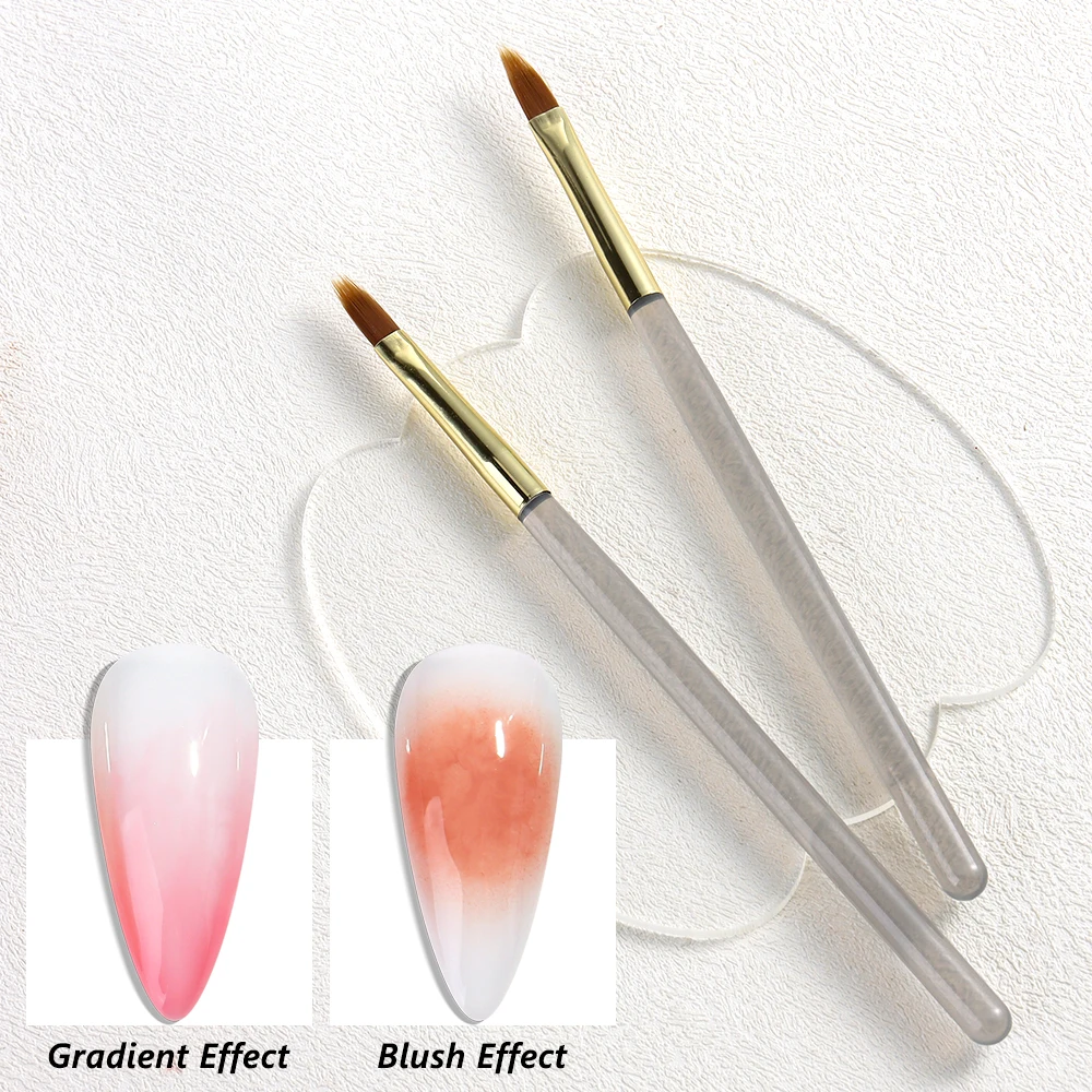 Elastic Sweep Nail Art Brush, Suitable for Ombre & Gradient and Textured Painting Nail Art, Nail Salon Supplies