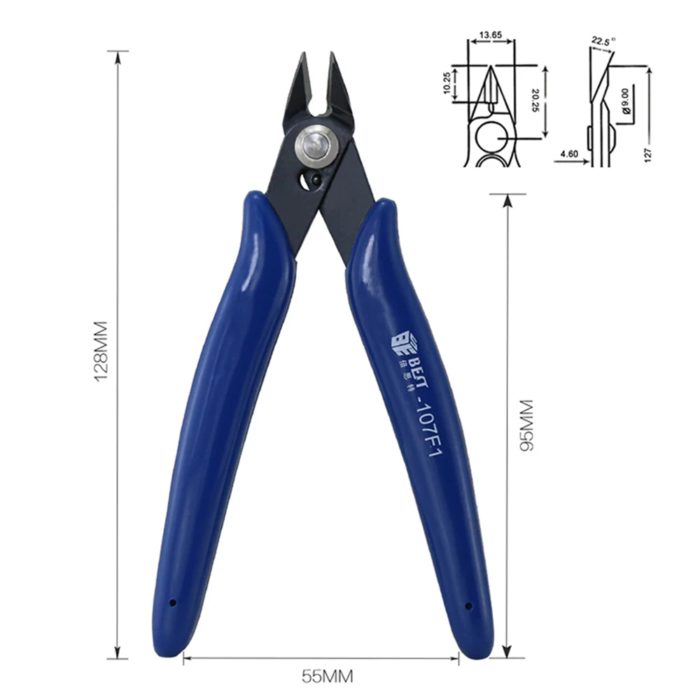 Universal เส้นทแยงมุมคีมหลายเครื่องมือไฟฟ้าลวดเหล็กคาร์บอนสาย Cutters ตัดด้านข้าง Snips Nipper