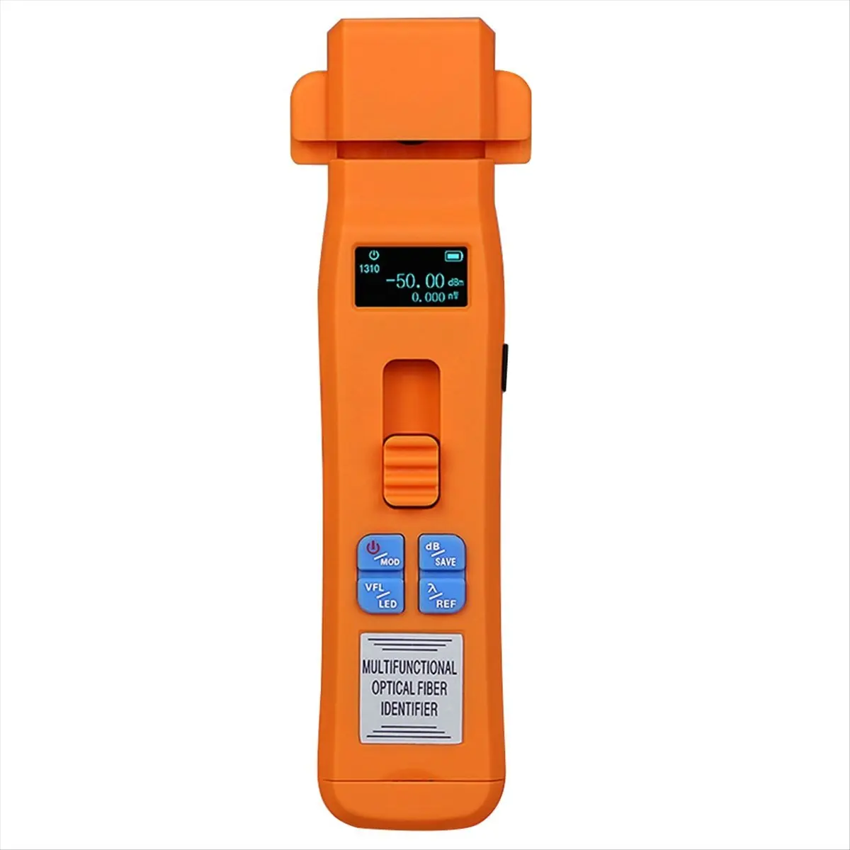AUA-C605 Rechargeable Active Optical Fiber Identifier Live Fiber Cable Tester FTTH Tool OFI Built in OPM/VFL/LED