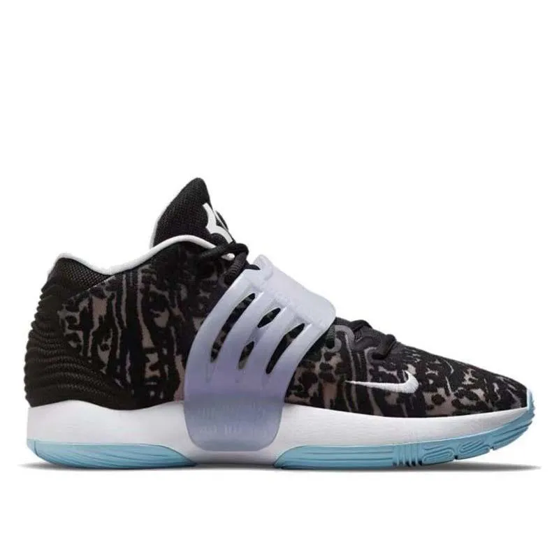 Nike KD 14 round toe lace up anti slip and durable mid top practical basketball shoes for both men and women