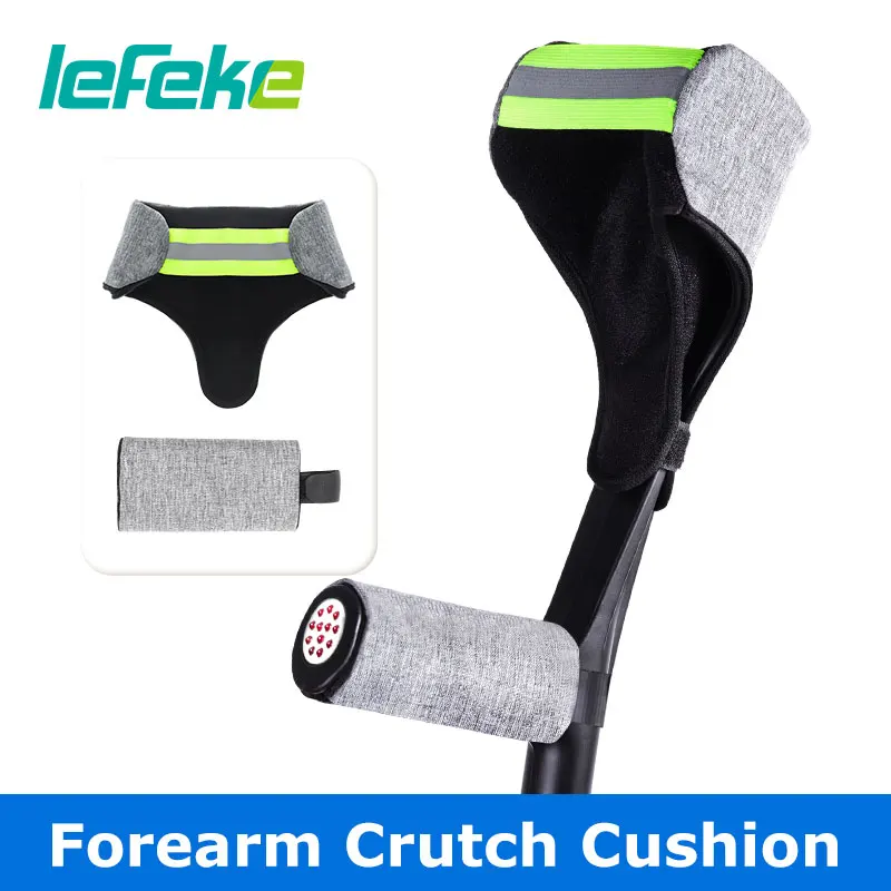 

Подушка для костыля на предплечье Lefeke, легкий чехол для костылей на локте, мягкий дышащий чехол с ручкой из антиблокировочной ткани, губка
