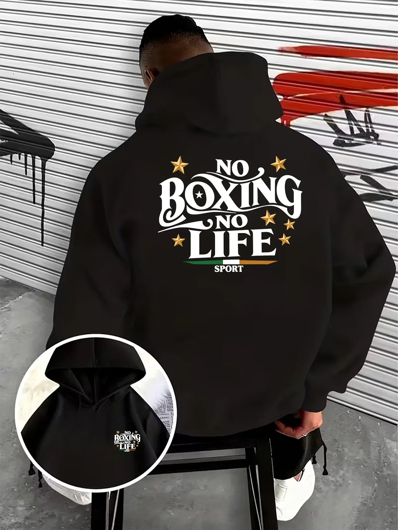 Sparta Hoodie Unisex Spartan Warrior Greek Gladiator Helmet Gym Fitness Workout Medieval Dark Aesthetic TrendySport Sweatshirts view 3