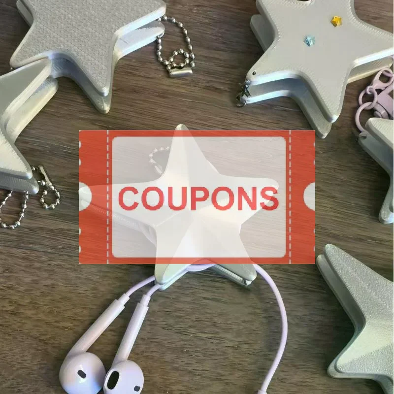 Y2K Star Shaped Earphone Cable Winder Ins Style Portable Cord Holder With Keychain Headphone Cable Organizer Clips Keyring