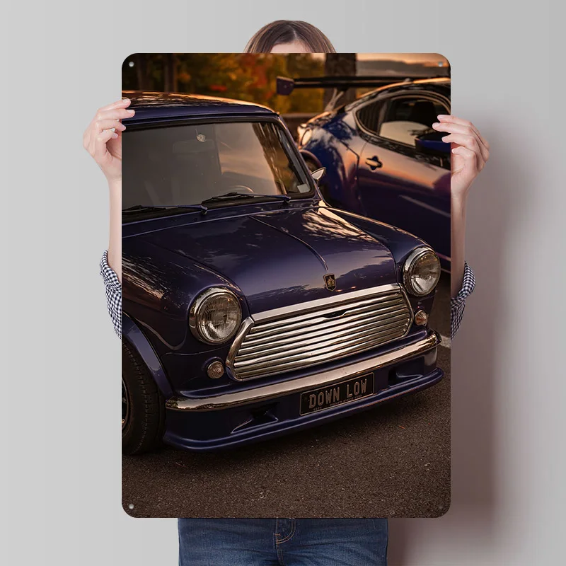 Classic Sports Cooper and Car Tinplate Poster Customized Wall Art Vintage Metal Signs Retro Tin Plaque for Decoration Gaming