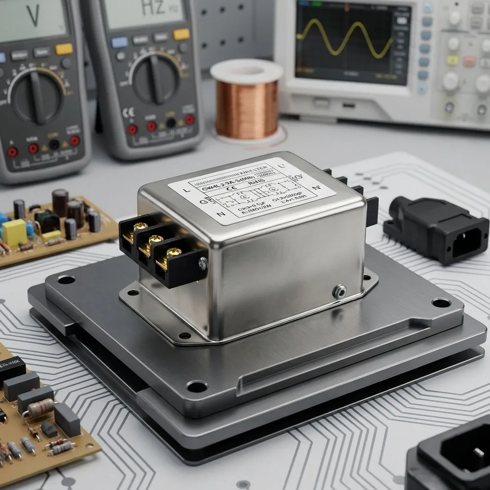 CW4L2 3A-40A Single Phase Bipolar For Power Supply Filter DIN For Rail Mount For Emi Anti-interference For Industrial Electrical