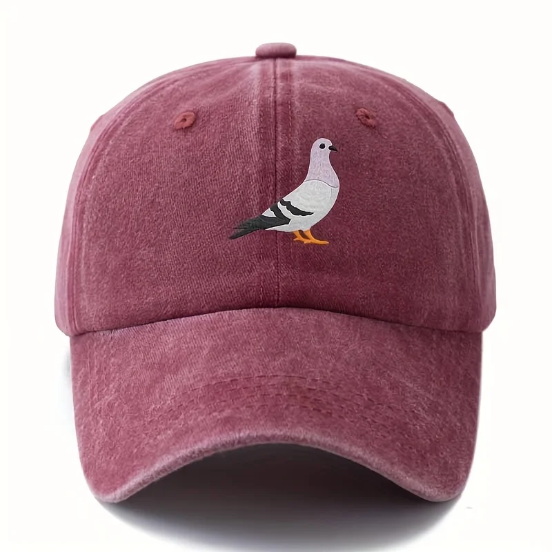 

Pigeon print baseball cap for both men and women, stylish and simple design for daily leisure and outdoor sports