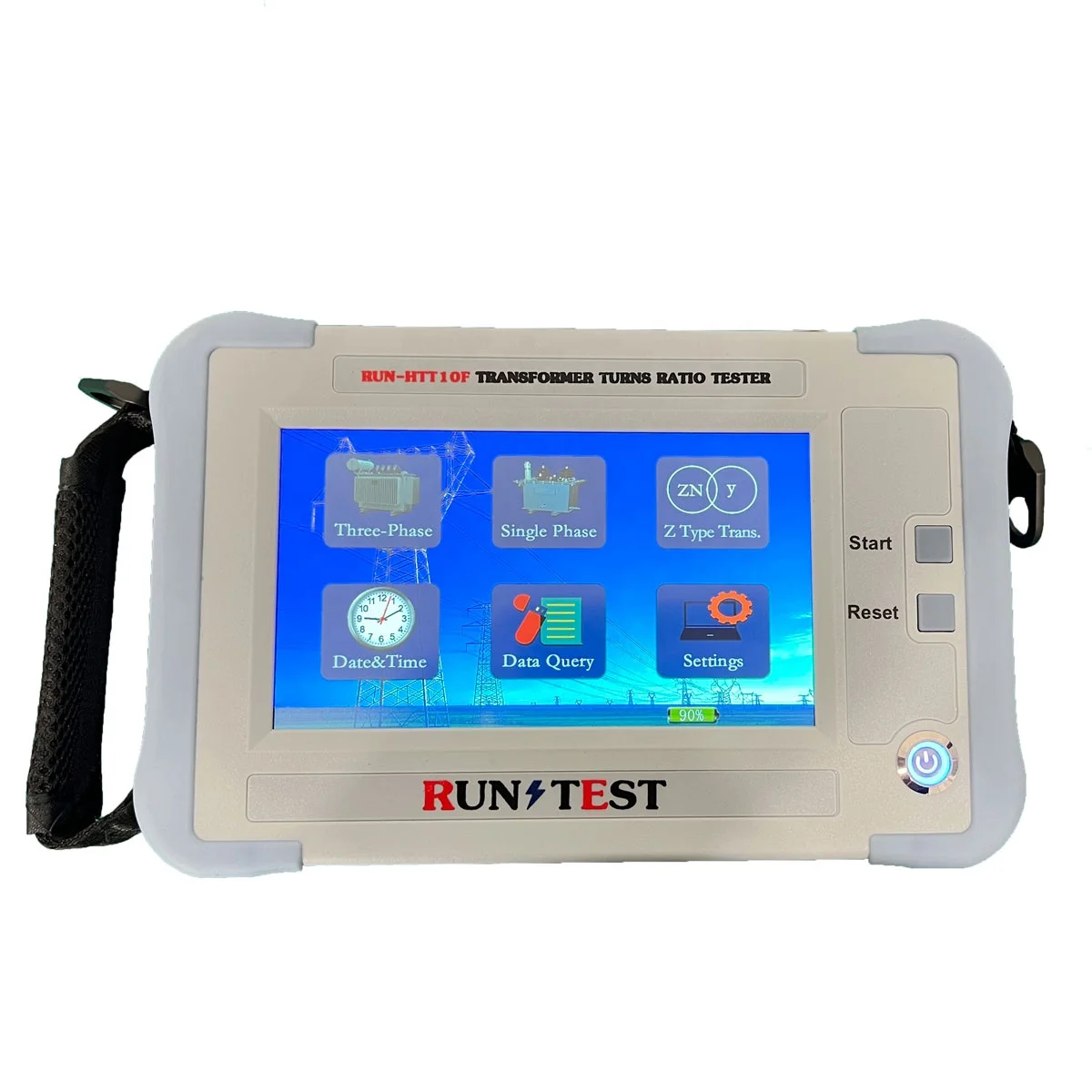 HTT10F Z Type Three Phase Winding Transformer TTR Meter Testing Equipment Turns Ratio Tester