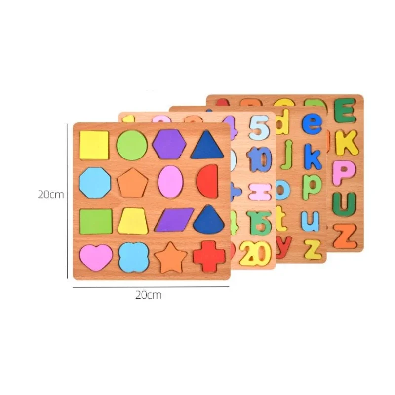 ตัวต่อไม้รูปทรงตัวเลข ของเล่นเสริมพัฒนาการ ตัวต่อไม้ 3 มิติ เกมฝึกสมอง สำหรับเดินทาง ของขวัญสำหรับครอบครัว