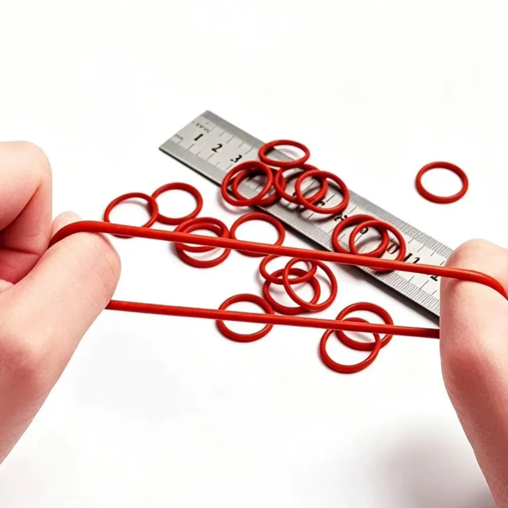 Heat-Resistant Silicone O-Ring Set High-temperature Resistant Red Silicone O-Ring Combo Pack Oil-Resistant Different Size