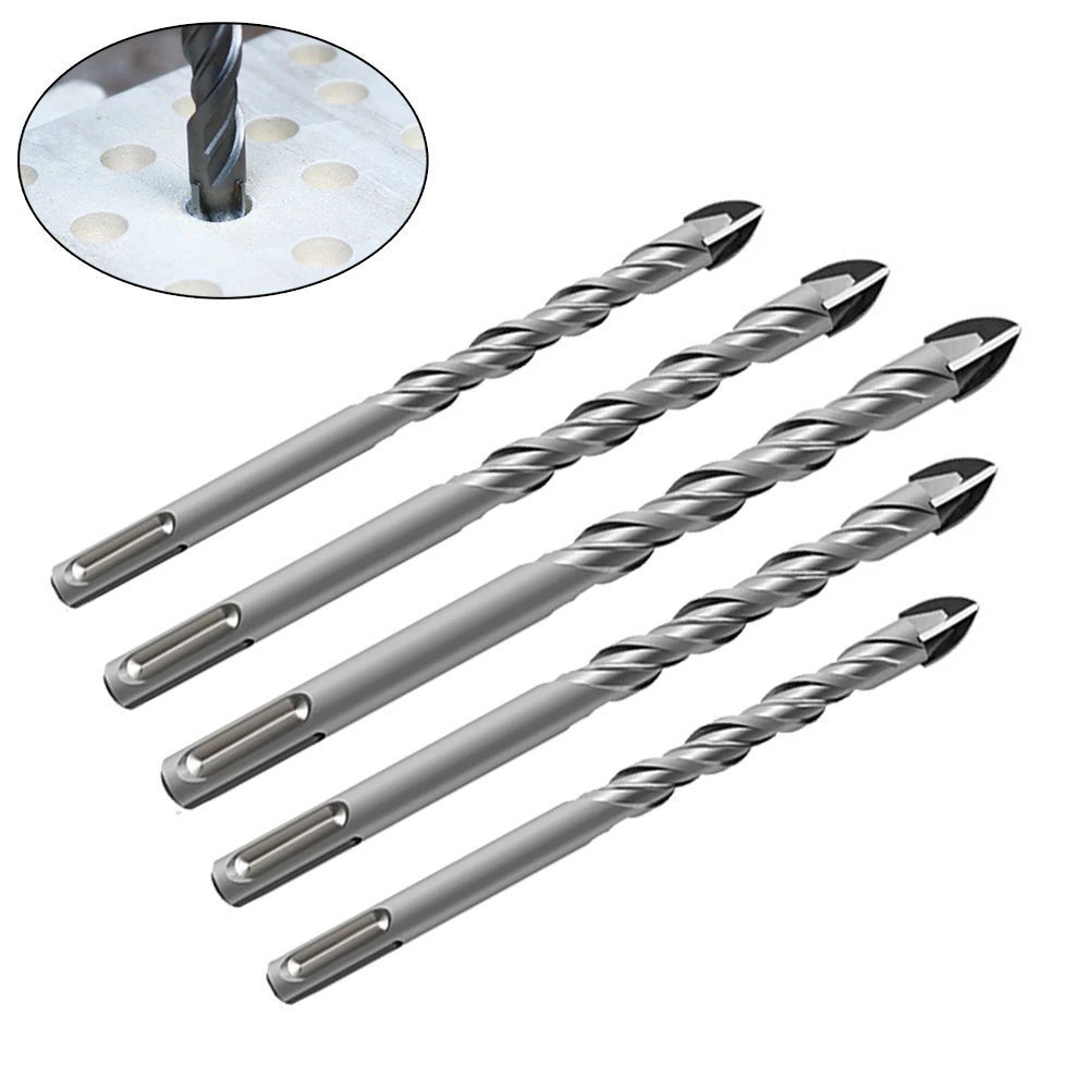 Drill Kit Tools Tile Porcelain Drill Bit SDS PLUS Shank Carbide Drill Drilling For Ceramic Stone Tools Kit Set